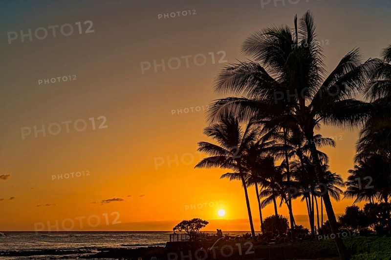 Sunset on the beach