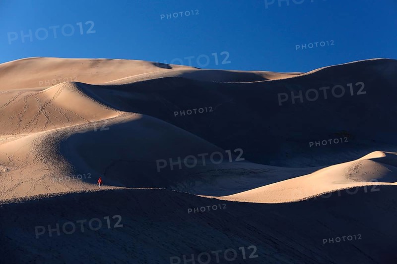 People walking on the dunes