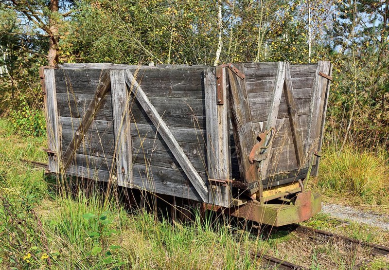 Trolley of a narrow-gauge railway