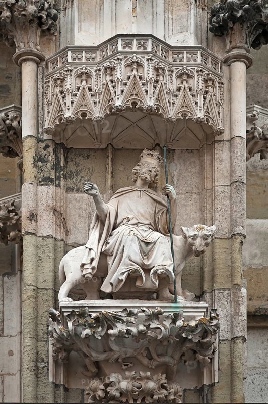 Alexander the Great riding a panther