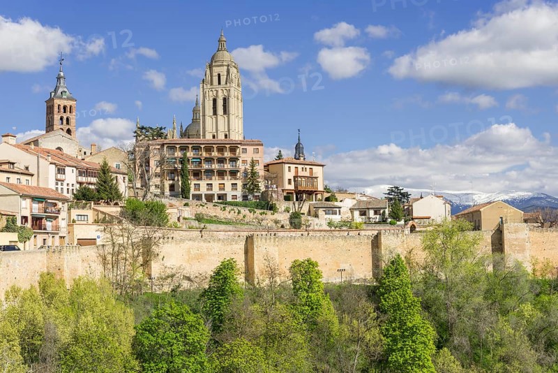 Segovia Cathedral and old town