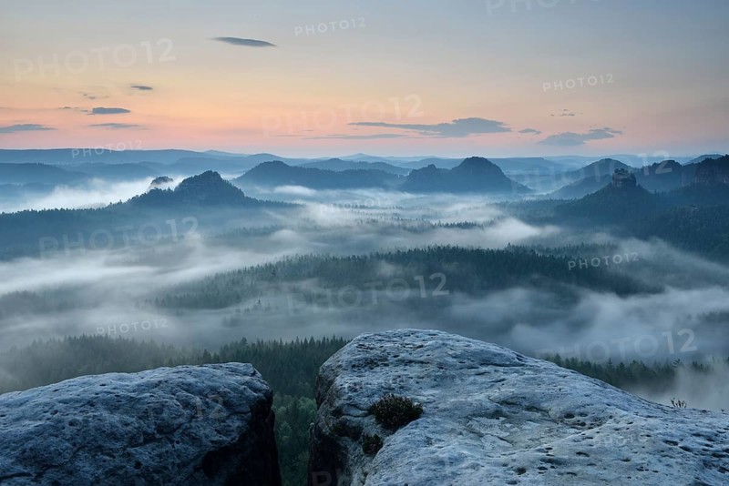 View from Kleiner Winterberg mountain at dawn