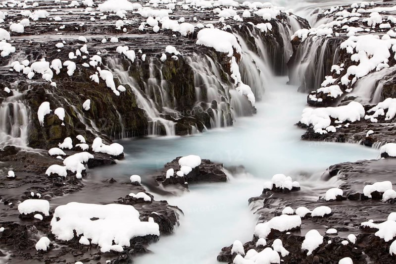 Bruarfoss in winter