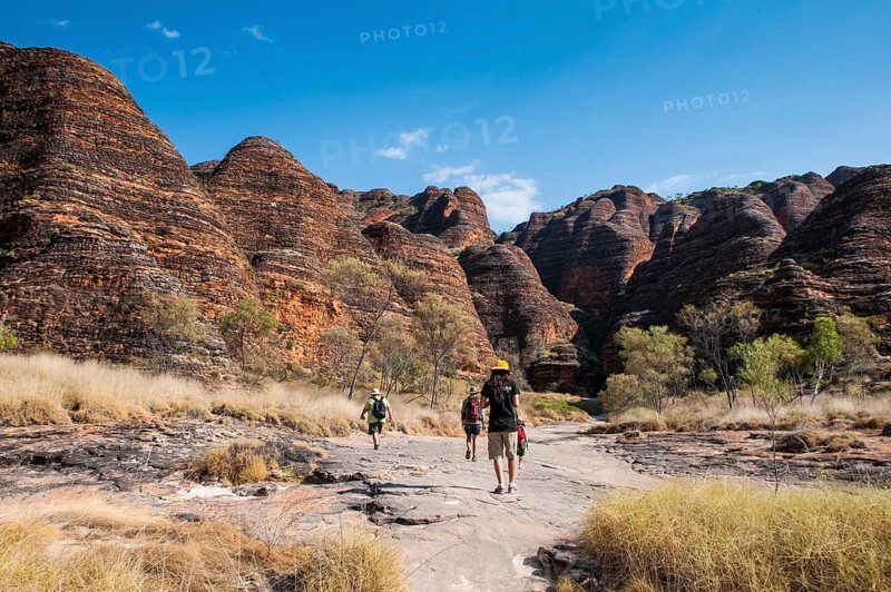 Hikers in front of the Bungle Bungles