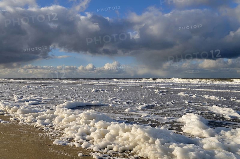 Surf on the beach of Norderney