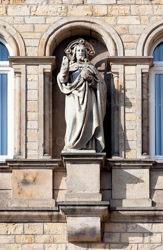 Saint statue at the seminary