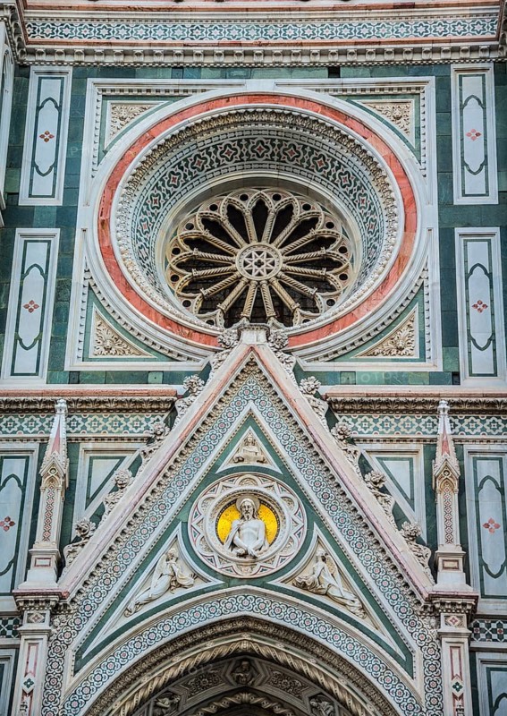 Marble facade of Florence Cathedral
