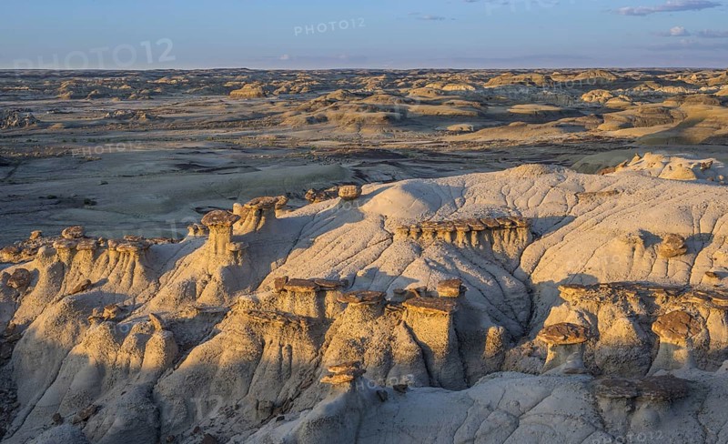 Rock formations in the Bisti Wilderness