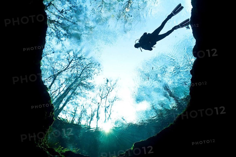 Diver at Devil's Eye