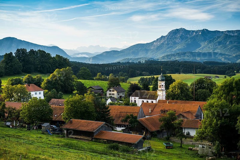 View of the village of Aidling