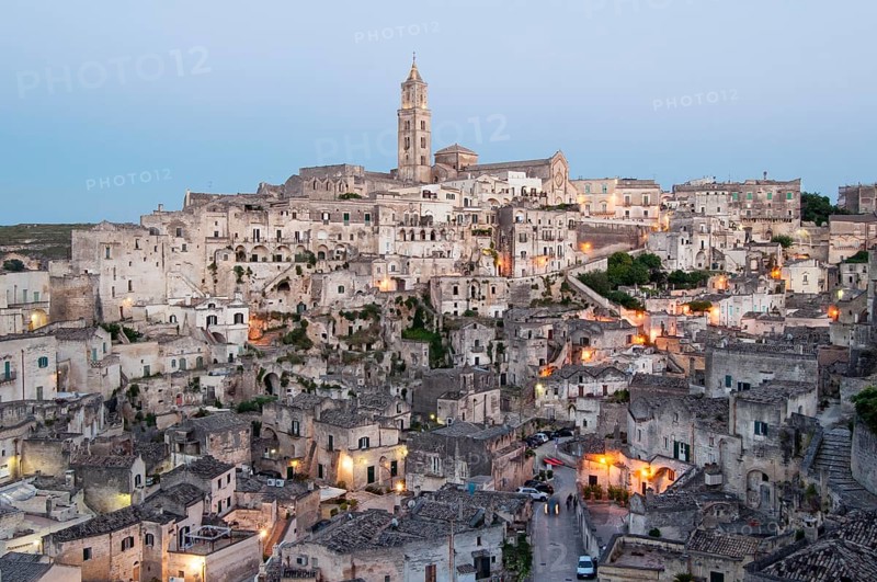 Town with cave dwellings