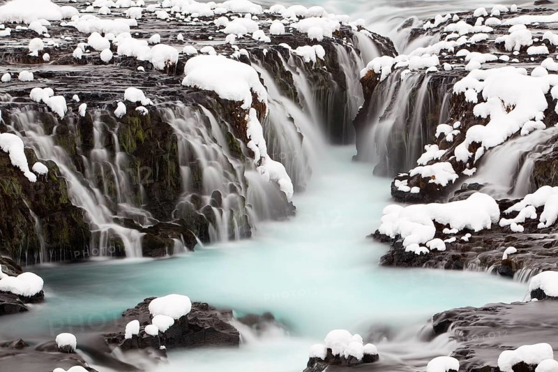 Bruarfoss in winter