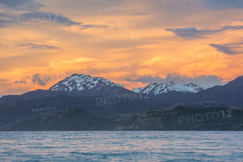 Sunset on Lake General Carrera