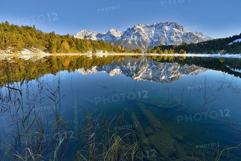 Lake Luttensee and Westliche Karwendelspitze