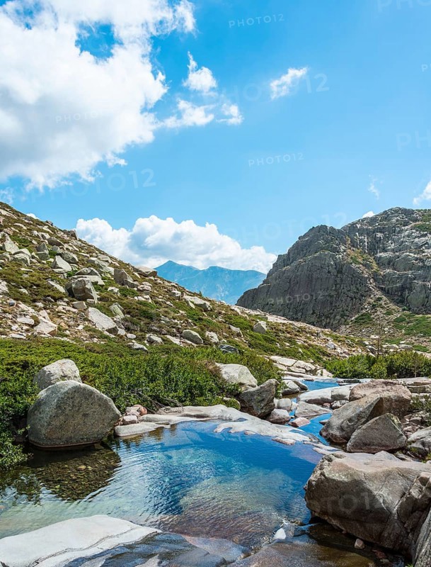 Pools in the mountains