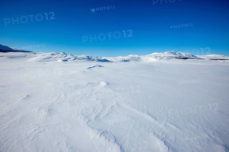 Wide lonely snow landscape