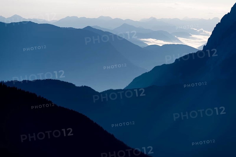 Ammergau Alps in the morning light