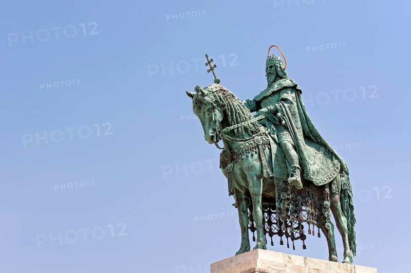 Equestrian statue of King Saint Stephen or Stephen I of Hungary
