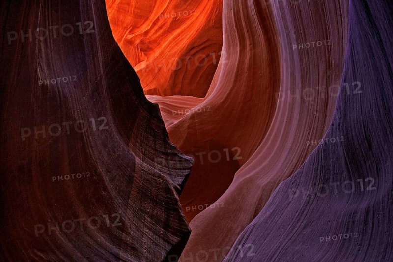 Sandstone formations in Lower Antelope Canyon