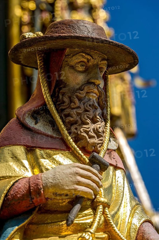 Gothic saint figure of the Church Father St. Jerome