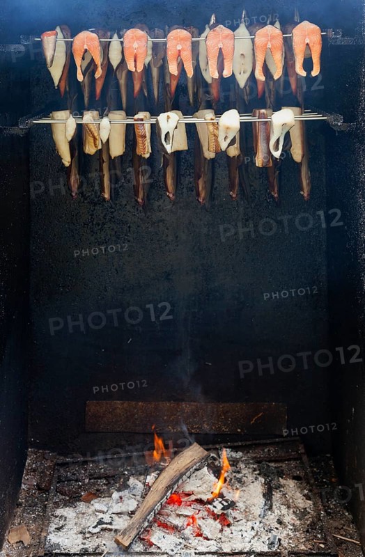 Smoker with fish