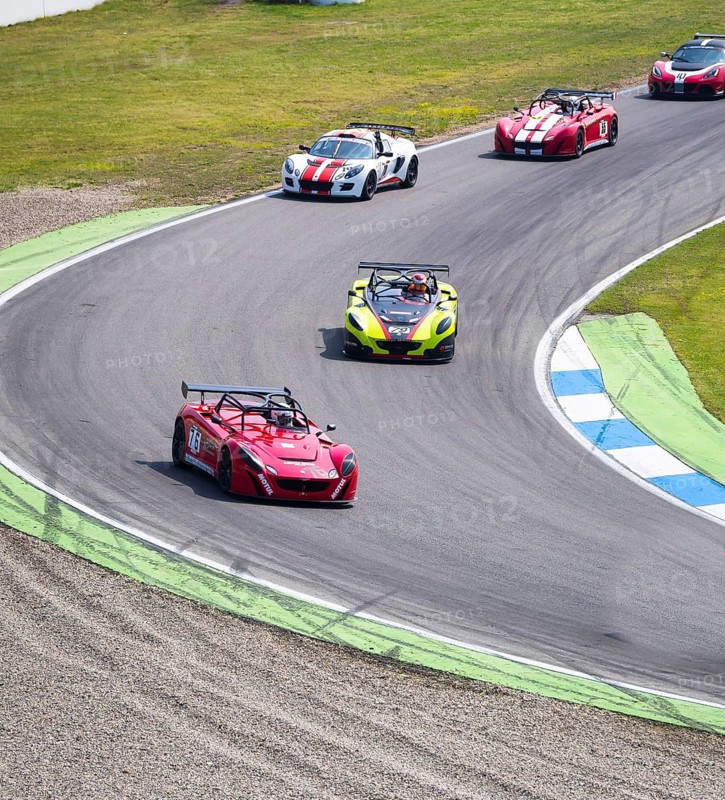 Car racing with Lotus racing cars