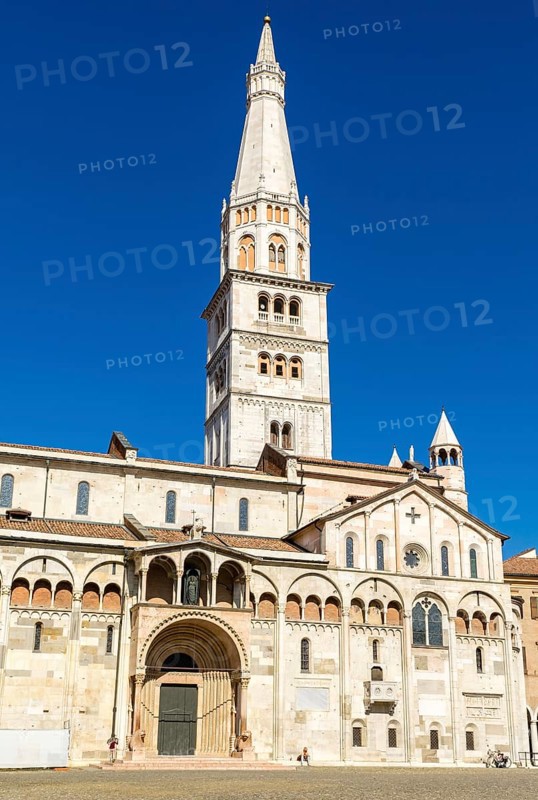 Cathedral of Modena with tower Torre Ghirlandina