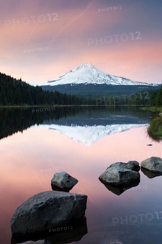 Trillium Lake with Mount Hood