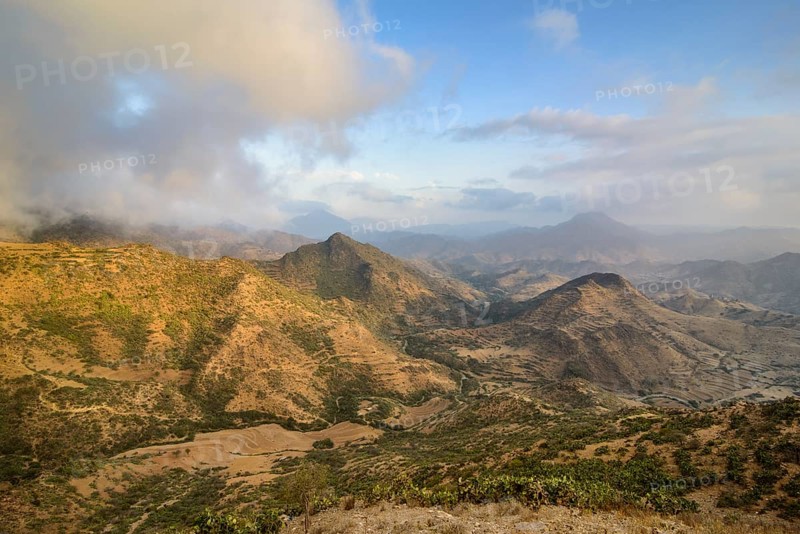 View over the mountains along the road from Massawa to Asmarra