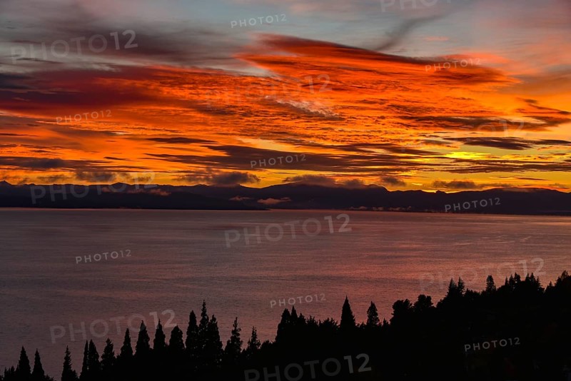Nahuel Huapi Lake at sunset