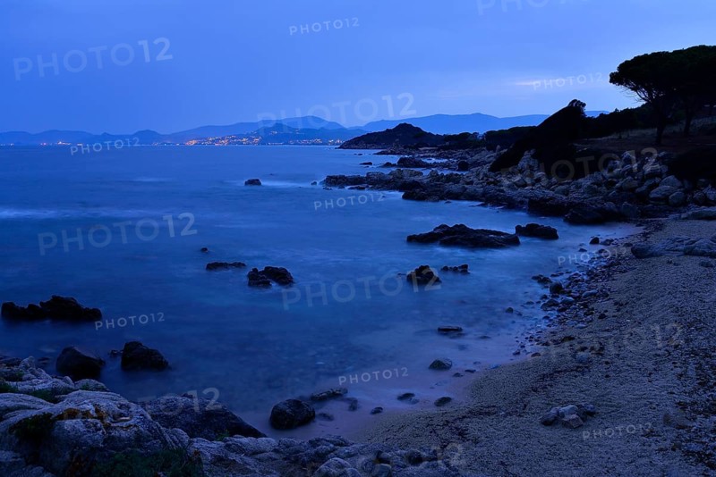 Capo Ferrato at night