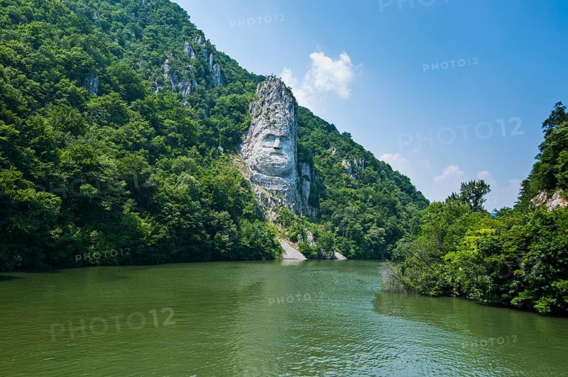 Rock sculpture of Decebalus
