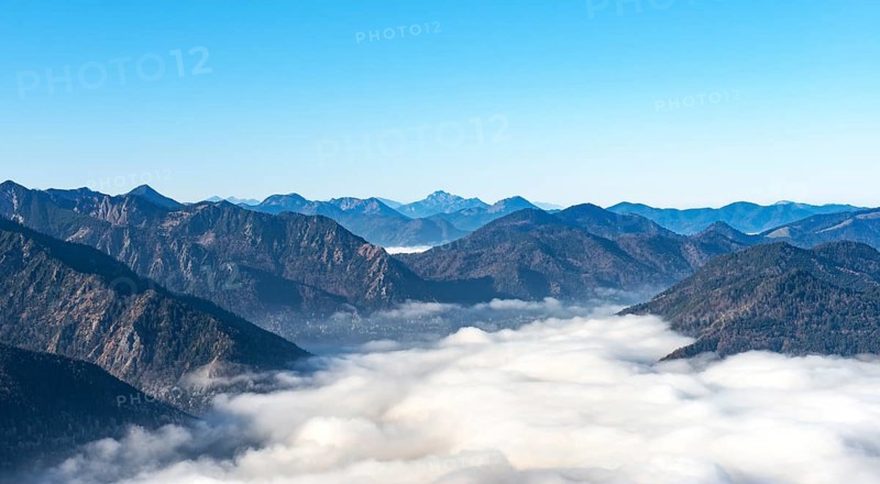 View from the hiking trail to the summit of the Breitenstein