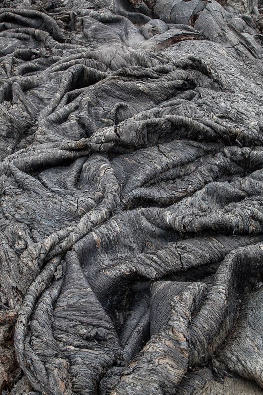 Pahoehoe lave