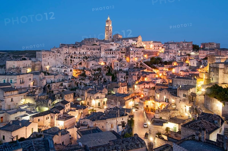 Town with cave dwellings