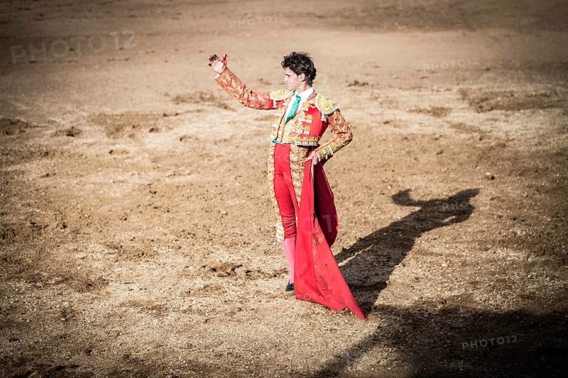 Bullfighter greeting in the bullring