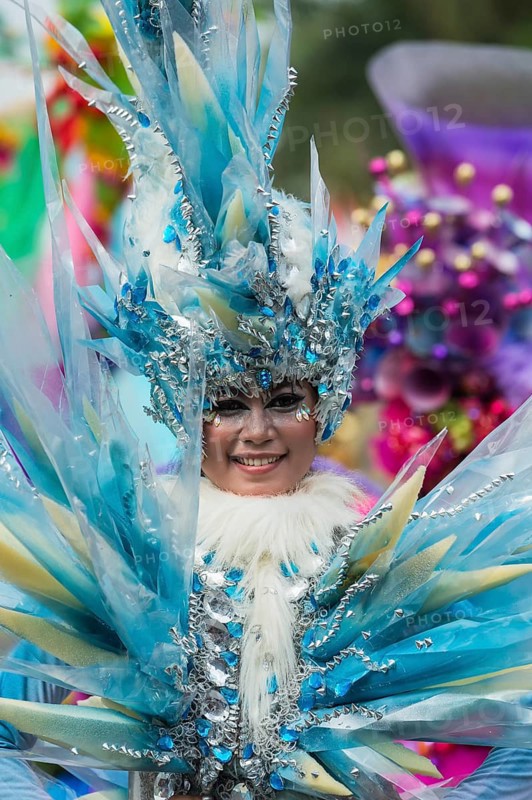 Elaborate costume at the Jember Fashion Festival