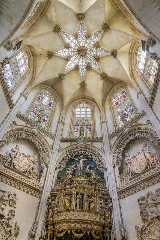 Stellar vault in Burgos Cathedral