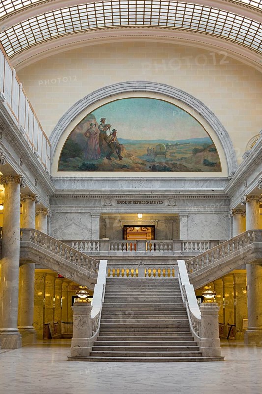 The entrance to the House of Representatives in the Utah State Capitol