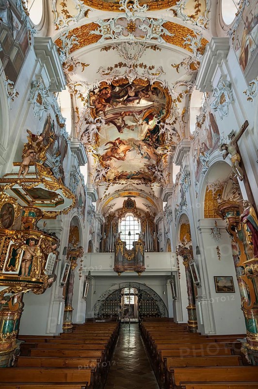 Pulpit and organ loft