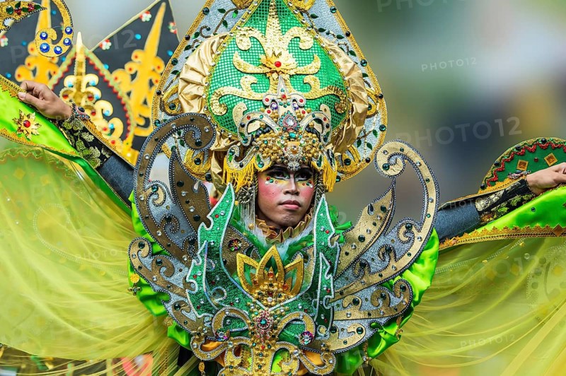 Elaborate costume at the Jember Fashion Festival