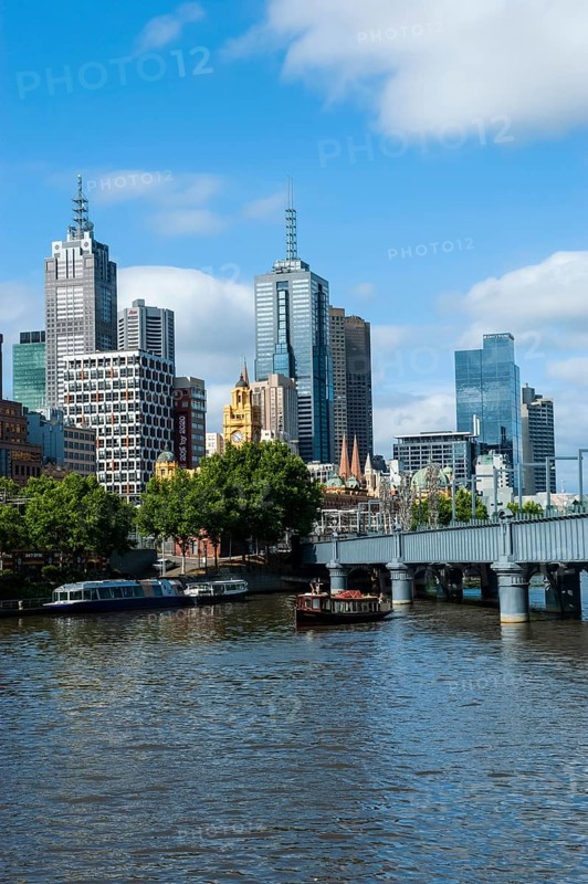 High rise buildings on the Yarra river