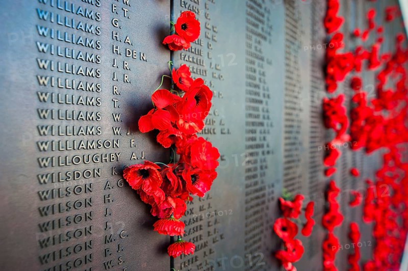 Victim sign at the Australian War Memorial