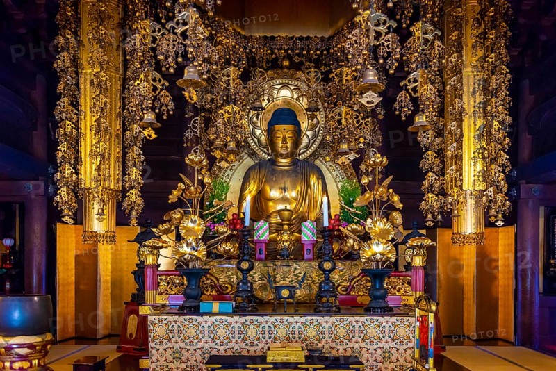 Golden Buddha Statue in Chion-in Temple