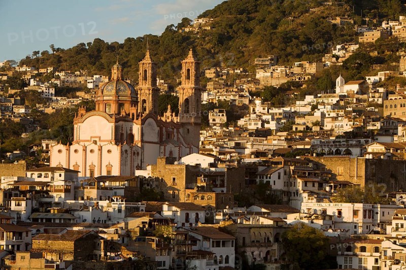 The Santa Prisca Church in the morning light