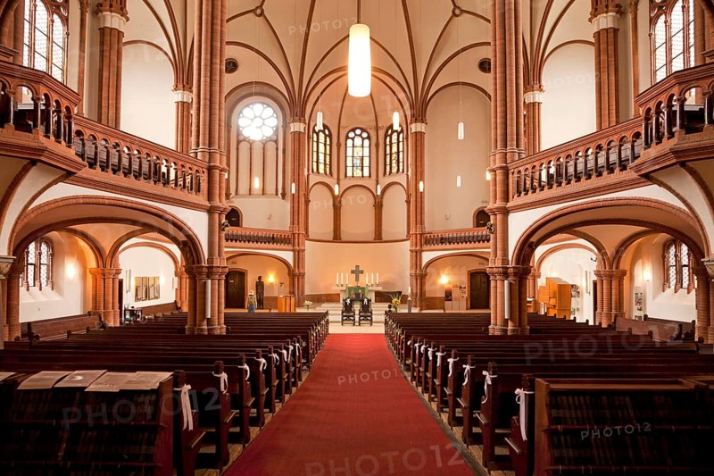 Interior of the Protestant Gethsemane Church