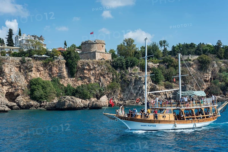 Excursion boat in the Gulf of Antalya