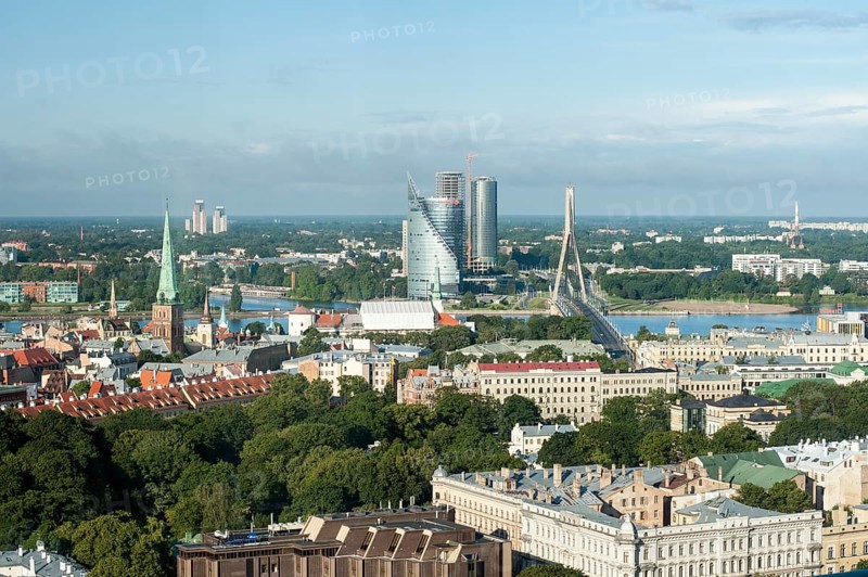View from Hotel Latvia across Riga