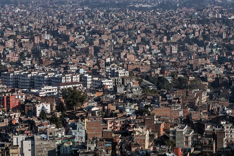 View of Kathmandu from the Swayambhunath Stupa