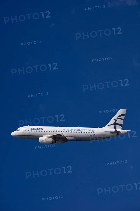 SX-DGD Aegean Airlines Airbus A320-232 in flight